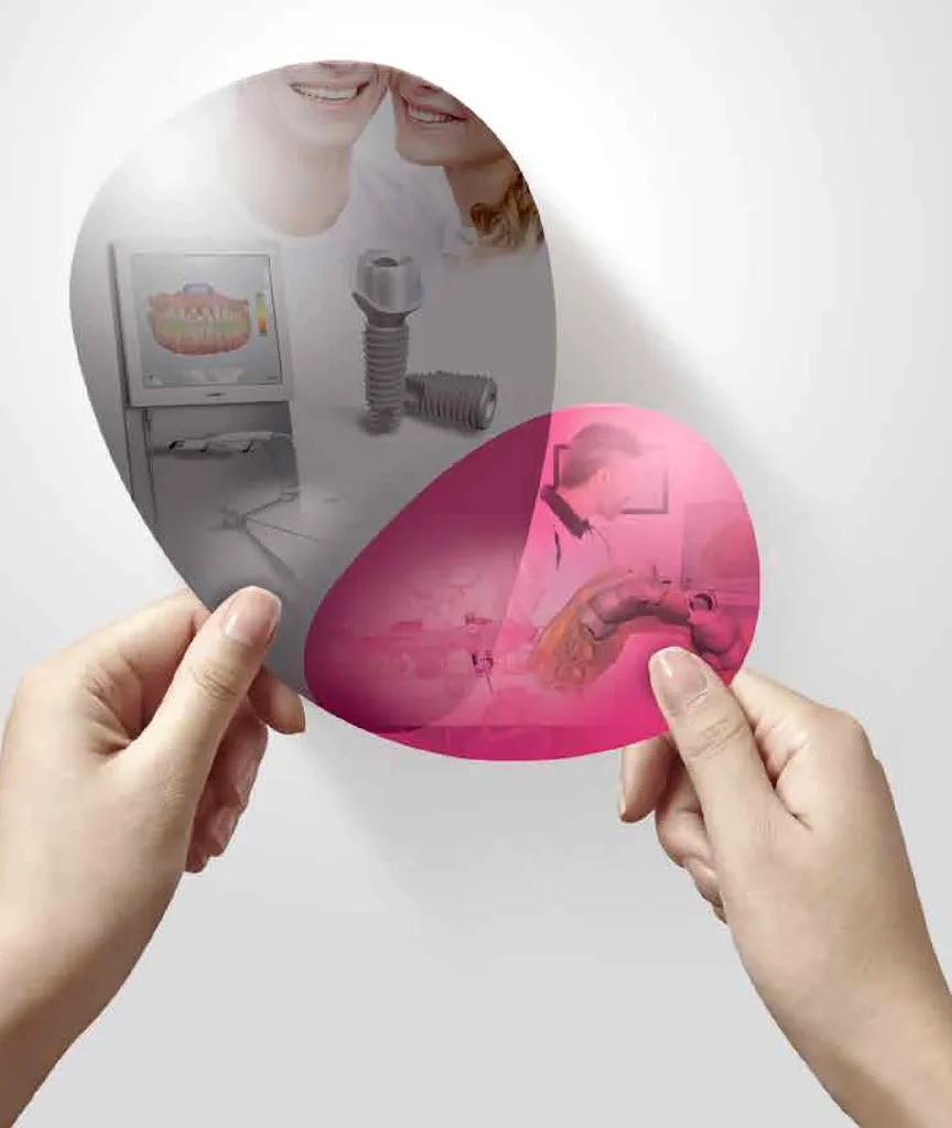 3D printed surgical guide held in hands