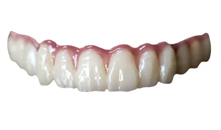Zirconia All-on-4 bridge with pink gum ceramic