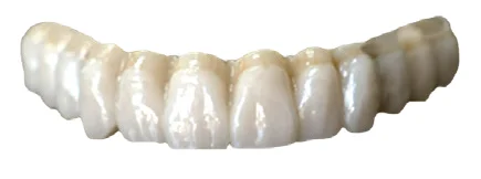 Gumless zirconia full-arch bridge